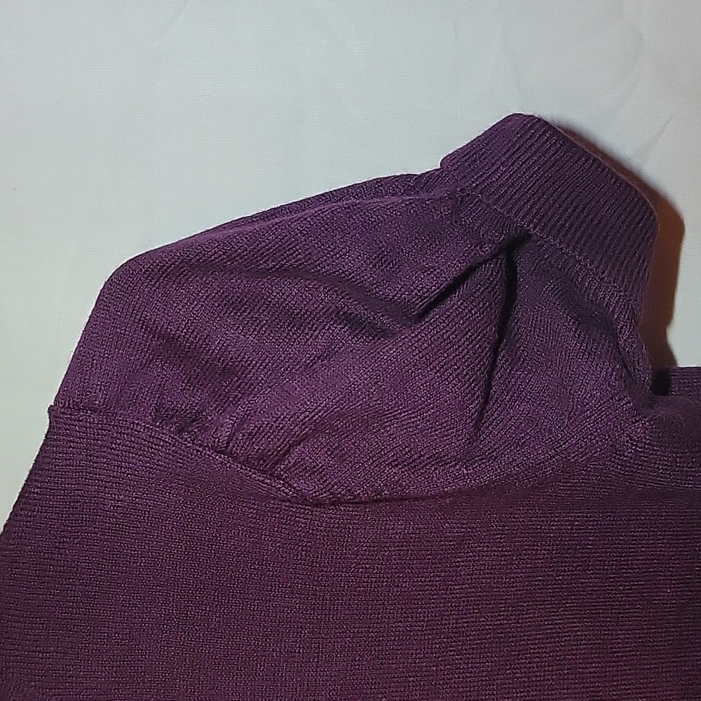 Banana Republic xs turtleneck plum purple sweater - Picture 3 of 10